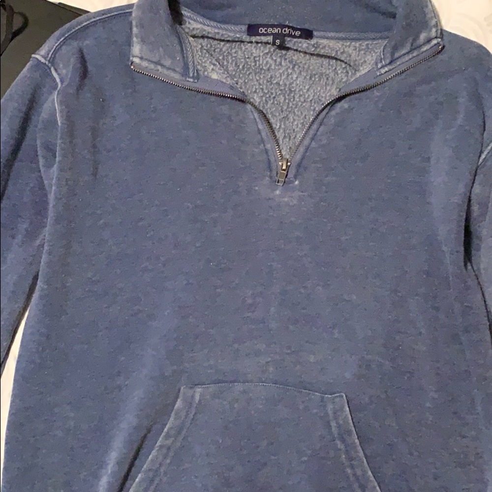 Blue Quarter Zip Sweater 🥶